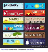 The Twelve Months of the Year Vocal Solo & Collections sheet music cover